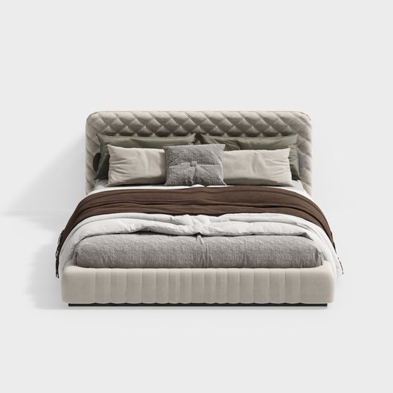 Cozy Retreat 3D model Bed