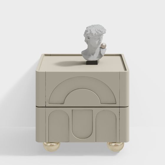 Vintage Decorative Cabinet 3D model