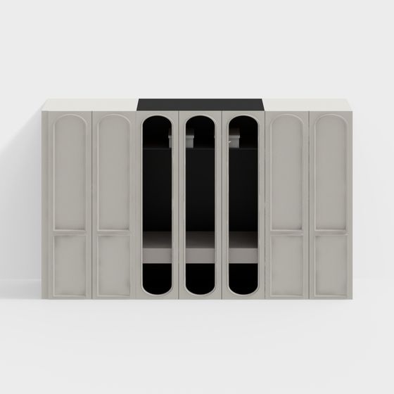 Minimalist Storage Cabinet 3D model