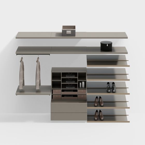 Urban Closet 3D model for Modern Minimalist Interiors