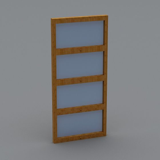 Sleek and Practical Bookshelf 3D Model