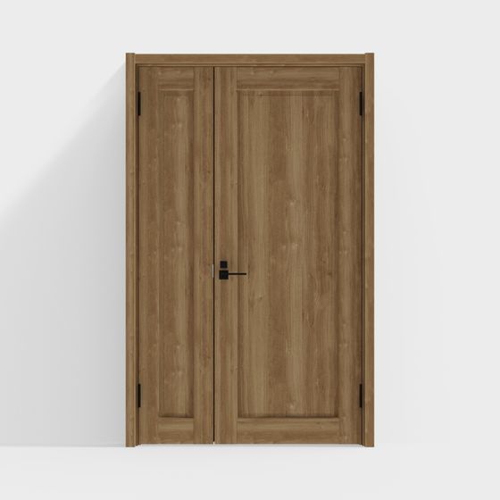 Stylish Wooden Door 3D Model for Modern Aesthetics