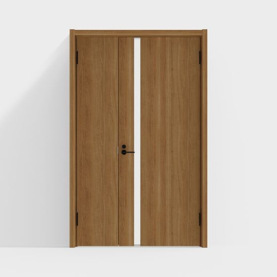 Elegant Double Door 3D model in Modern Aesthetic