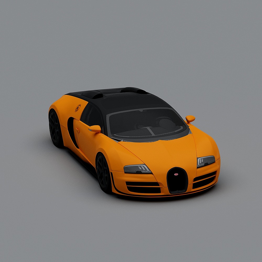Futuristic Bugatti Veyron 3D model