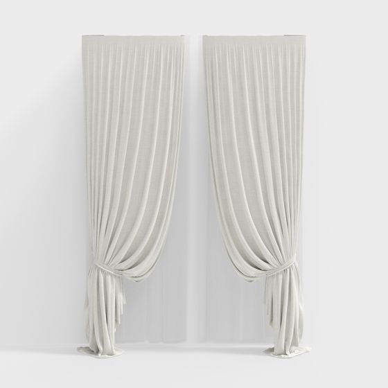 Elegant Drapes 3D model