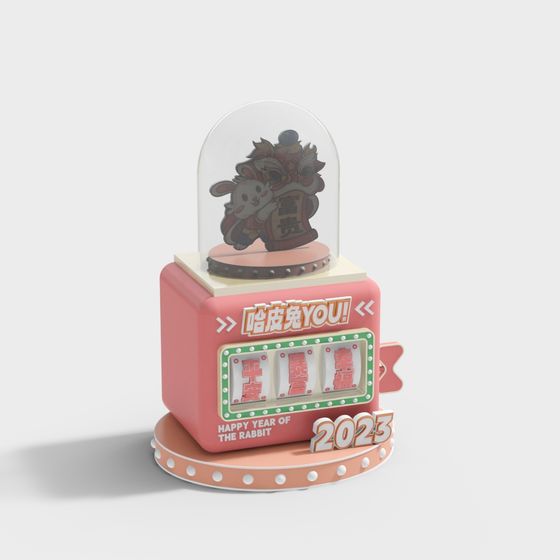 Happy Year of the Rabbit 2023 3D model