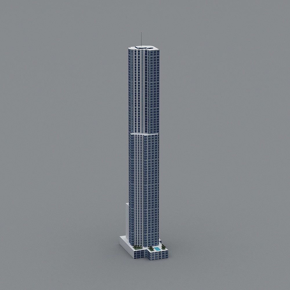 Modern Skyscraper 3D model for Urban Landscapes