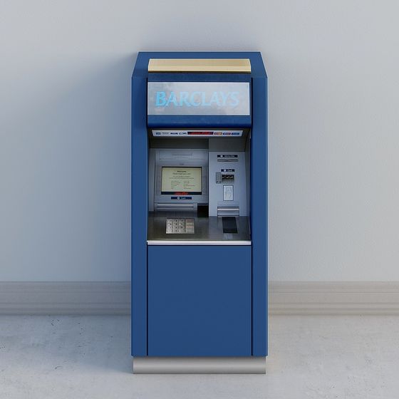 Barclays ATM 3D model