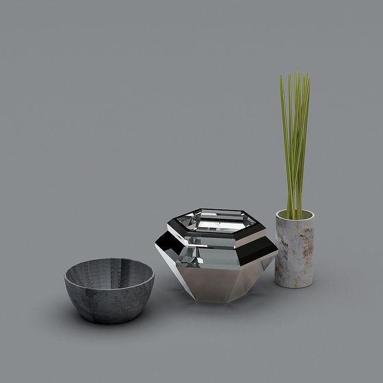 Stylish Geometric Low-Poly 3D Model for Creative Projects