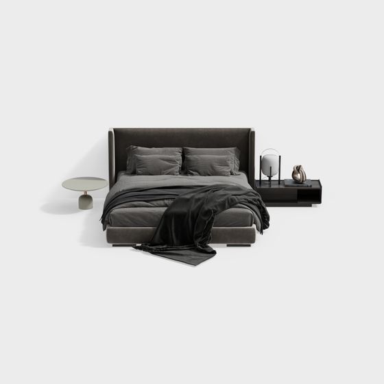 현대 더블 침대 세트