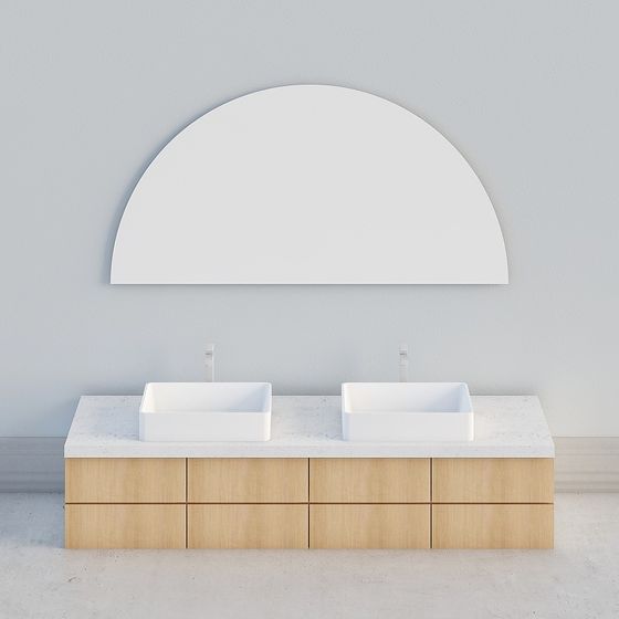 Dual Basin Bathroom Vanity 3D model