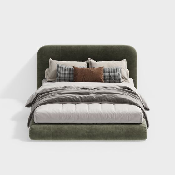 Cozy Retreat 3D model Bed