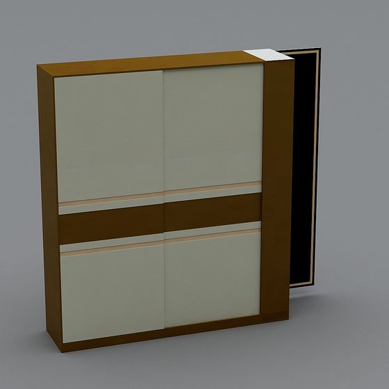 Minimalist Bookshelf 3D model for Modern Interiors