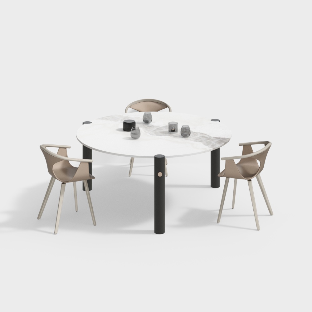 Modern Dining Table and Chair Set