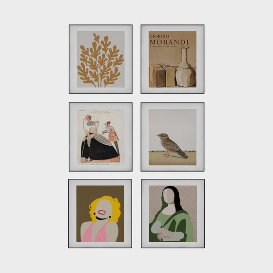 Vintage Mural Puzzle 3D model for Creative Projects