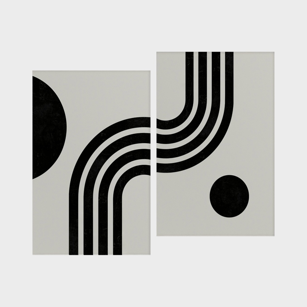 Flowing Abstract 3D Model – Low-Poly Geometric Art