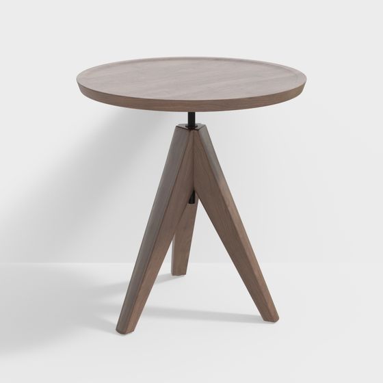 Low-Poly Round Table 3D model Design