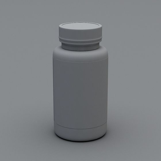Modern Minimalist Medicine Bottle 3D model