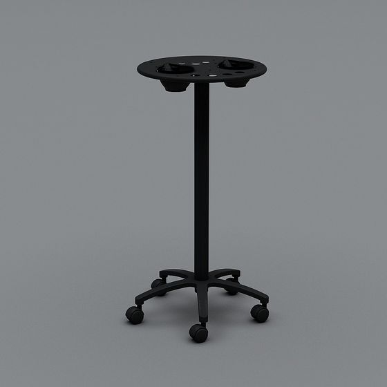 Minimalist Mobile Bar 3D model for Creative Spaces