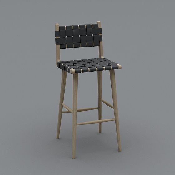 Woven Wood Chair 3D model