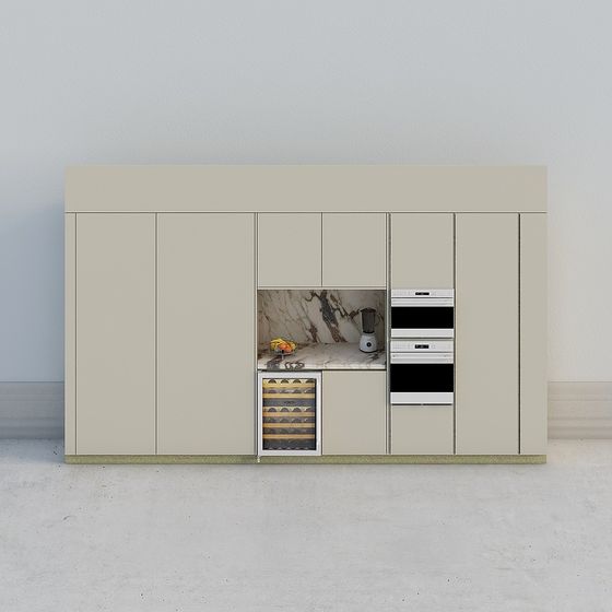 Urban Kitchen Cabinet 3D model