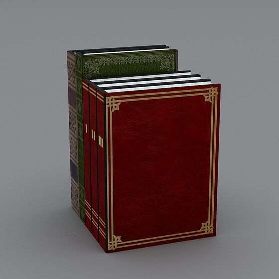 Retro Bookshelf 3D model for Timeless Design