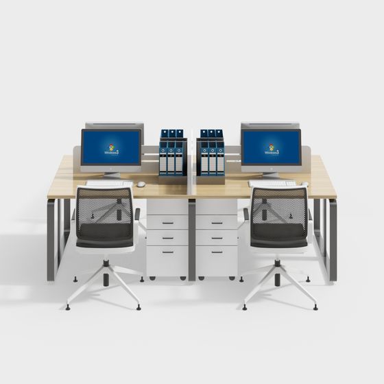 モダン オフィス デスクと椅子の組み合わせ