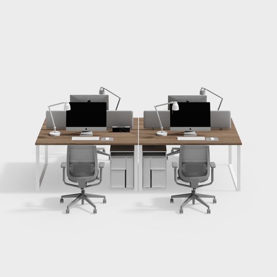 Modern Office Workstation 3D model