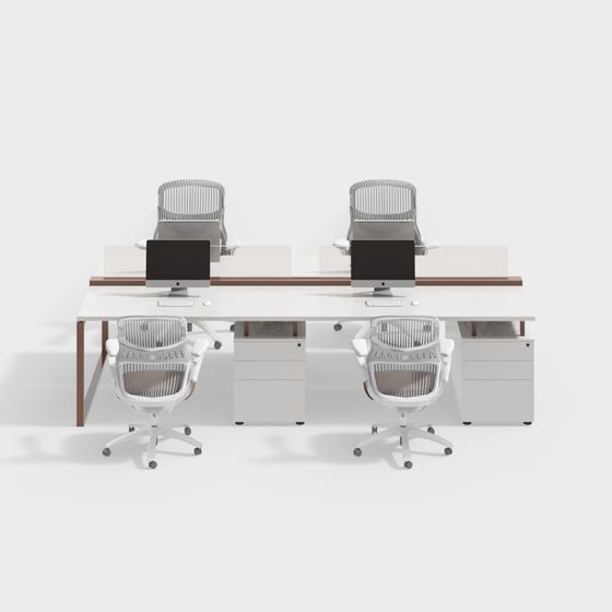 現代辦公桌椅組合