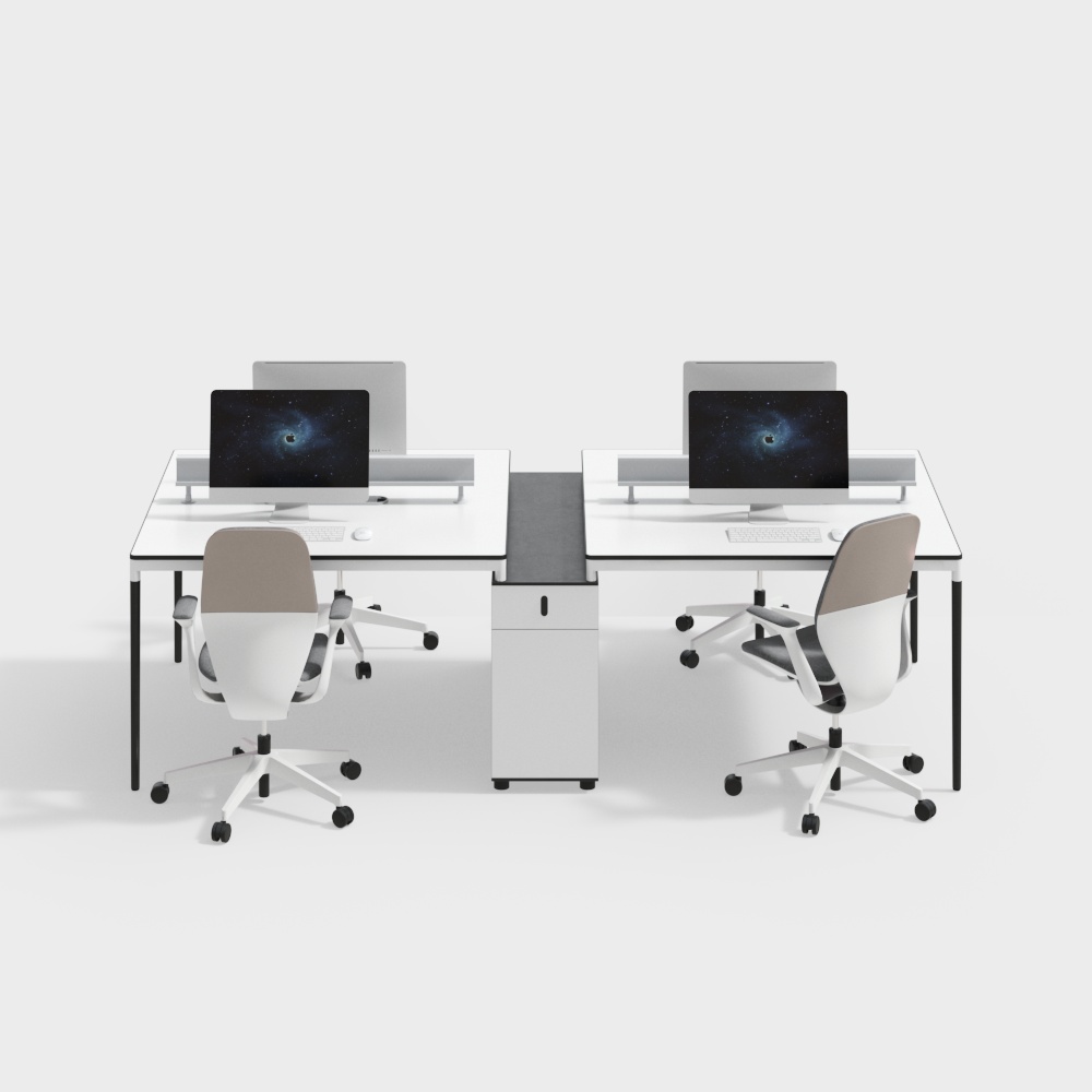 Modern office desk and chair combination