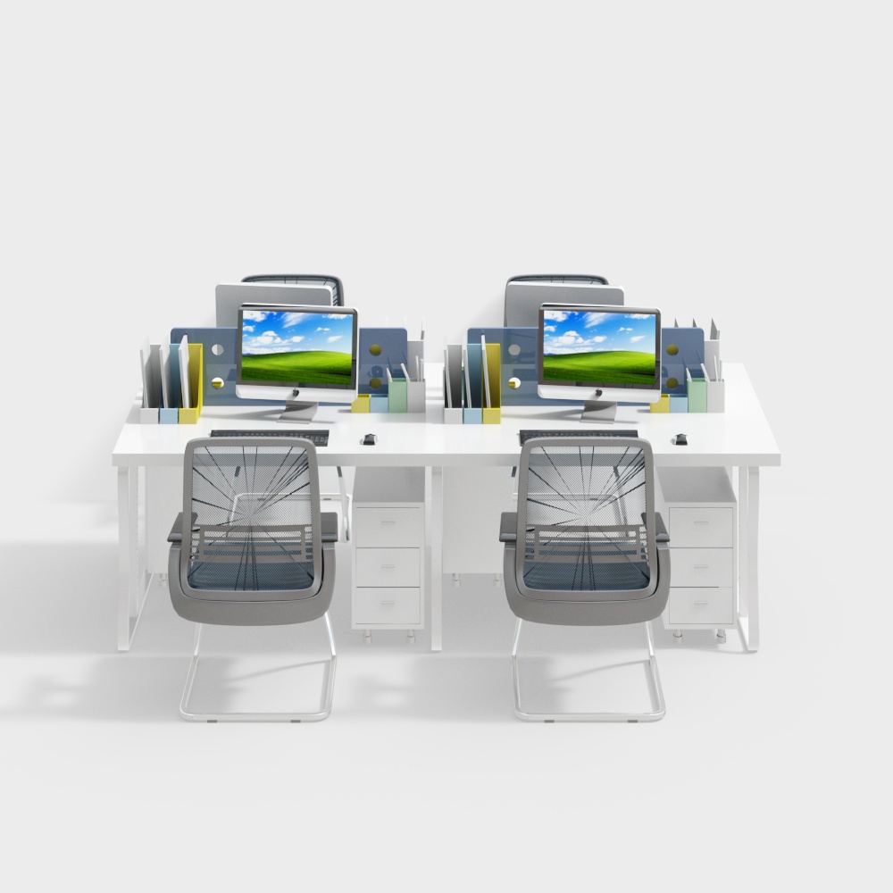 Modern office desk and chair combination