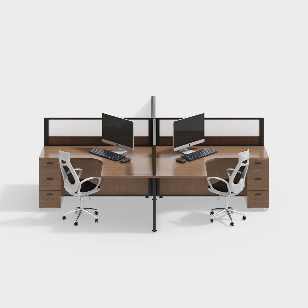 Modern office desk and chair