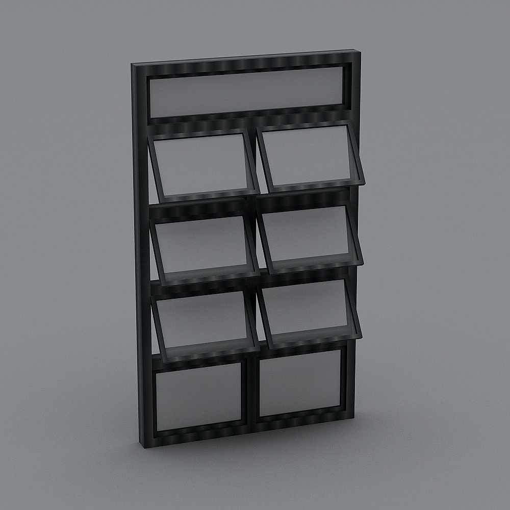 Urban Shelf 3D model - Modern Minimalist Design