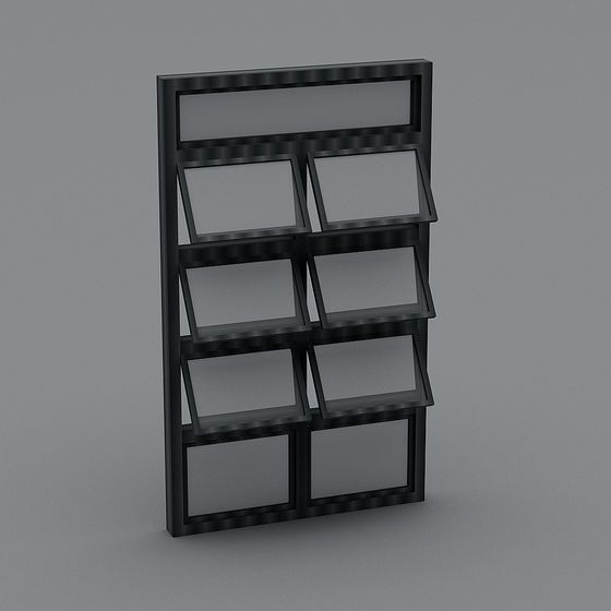 Urban Shelf 3D model - Modern Minimalist Design