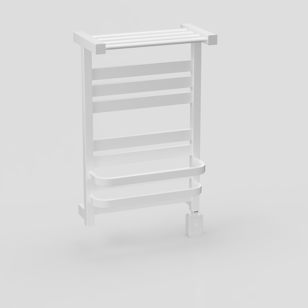 Modelo de almacenamiento de secado-toallero eléctrico de fibra de carbono-DK07 blanco mate