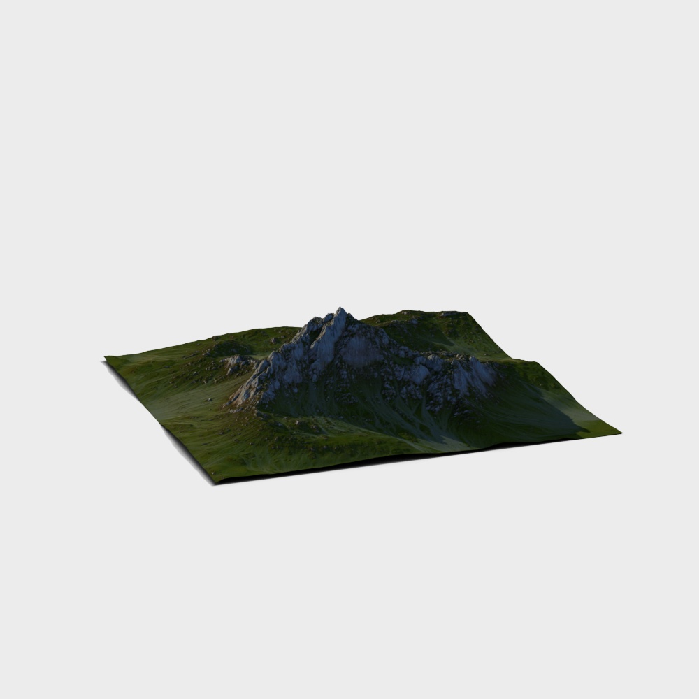 Majestic Mountain Peak 3D model