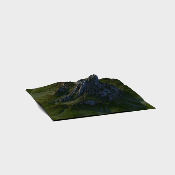 Majestic Mountain 3D Model