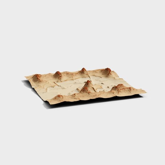 Fantasy Desert Mountain Landscape 3D model