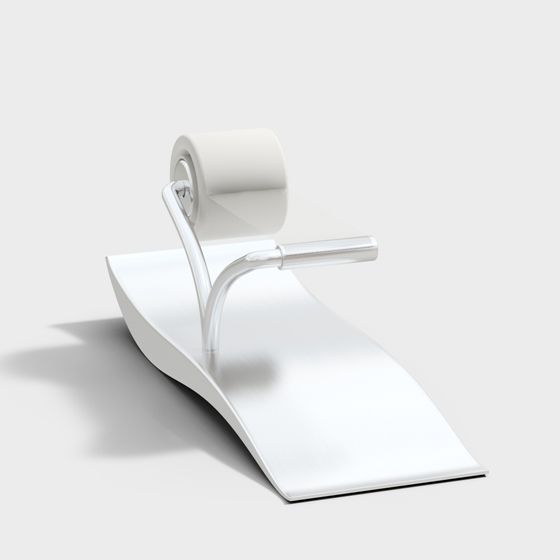 Sleek Low-Poly Lounge Chair 3D model