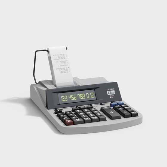 MP30DH 12-digit Calculator 3D model for Retro Projects