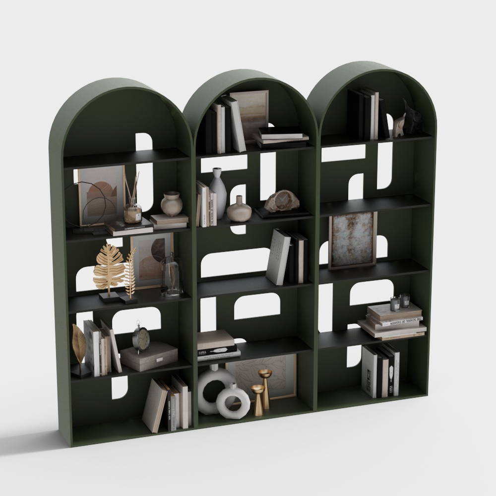 Nordischer Bücherregal