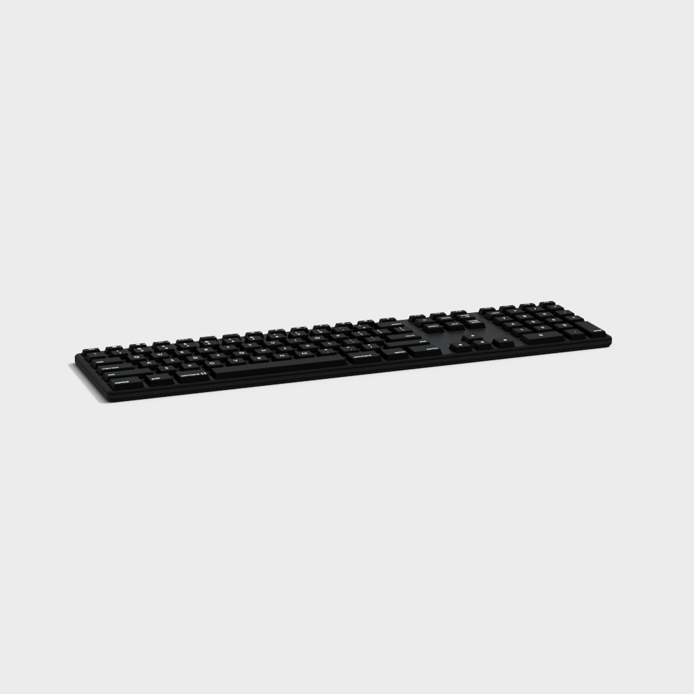Stylish Low-Poly Keyboard 3D Model