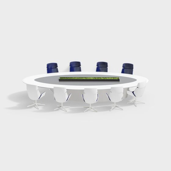 Modern Conference Table 3D Model