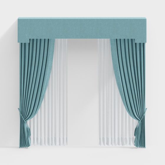 Elegant Drapes 3D model