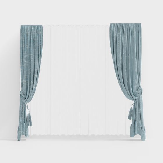 Elegant Curtain 3D model for Modern Interiors