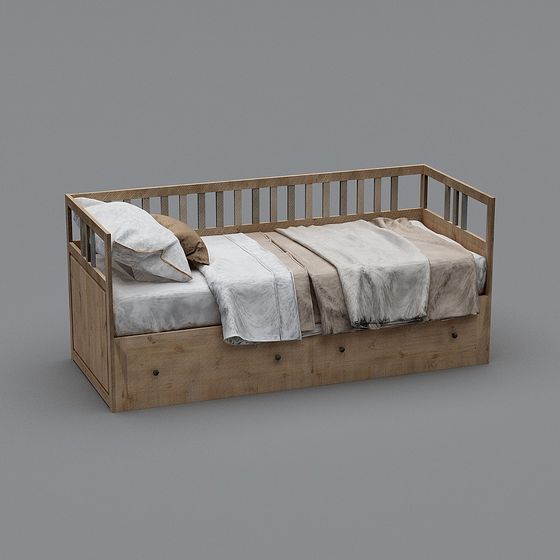 Cozy Retreat Bed 3D model