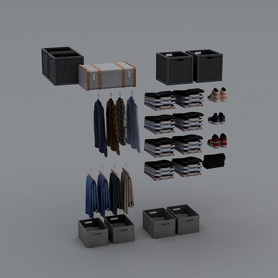 Modern Cozy Corner 3D model Set for Home