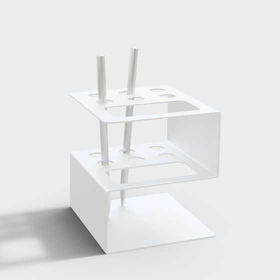 Minimalist Test Tube Rack 3D model