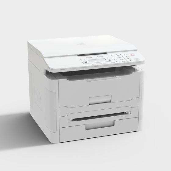 Stylish All-in-One Printer 3D model for Creative Projects