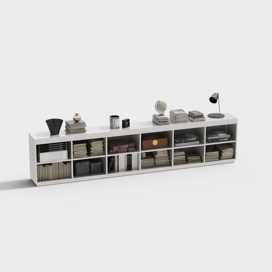 Minimalist Urban Study Room 3D model